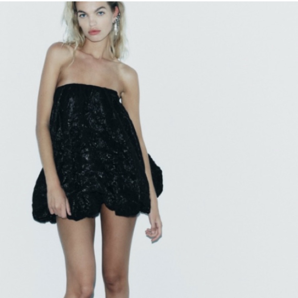 Zara organza ballon dress